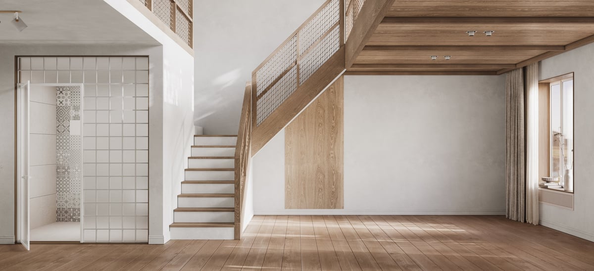 Contemporary interior design of the modern apartment with modern design solution